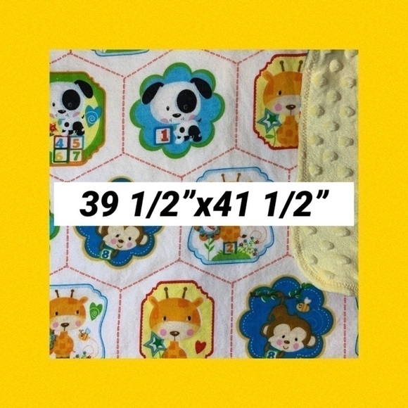 𝅺brand NEW🐶🐵Precious handcrafted baby blanket - Picture 3 of 5